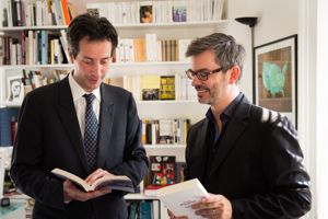 Antonin Baudry et le libraire François-Xavier Schmit. Crédits photo : © Martin Loper